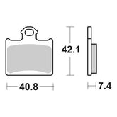 Pastiglie Freno Posteriori  SBS RSI KTM per GAS GAS MC 85 19/16 2021-2022, set per 1 disco
